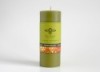 Cedarwood and Balsam Beeswax Slim Pillar Candle