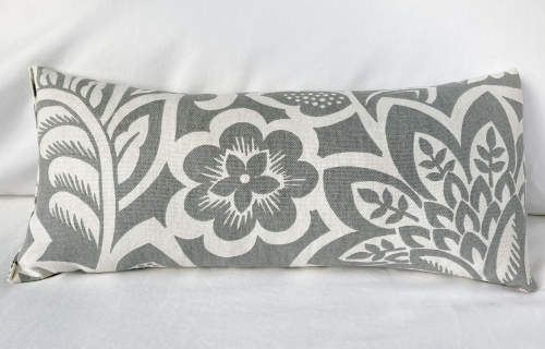Large Lavender Pillow - Blooming Gray